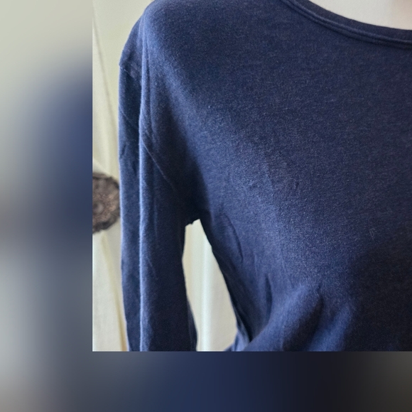 NWOT Free People Nova Long Sleeve Tee in Peacoat~Navy - Picture 5 of 7
